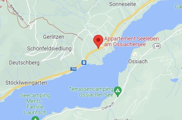 Wohnzimmer Appartement Seeleben Ossiacher See Bodensdorf Kärnten